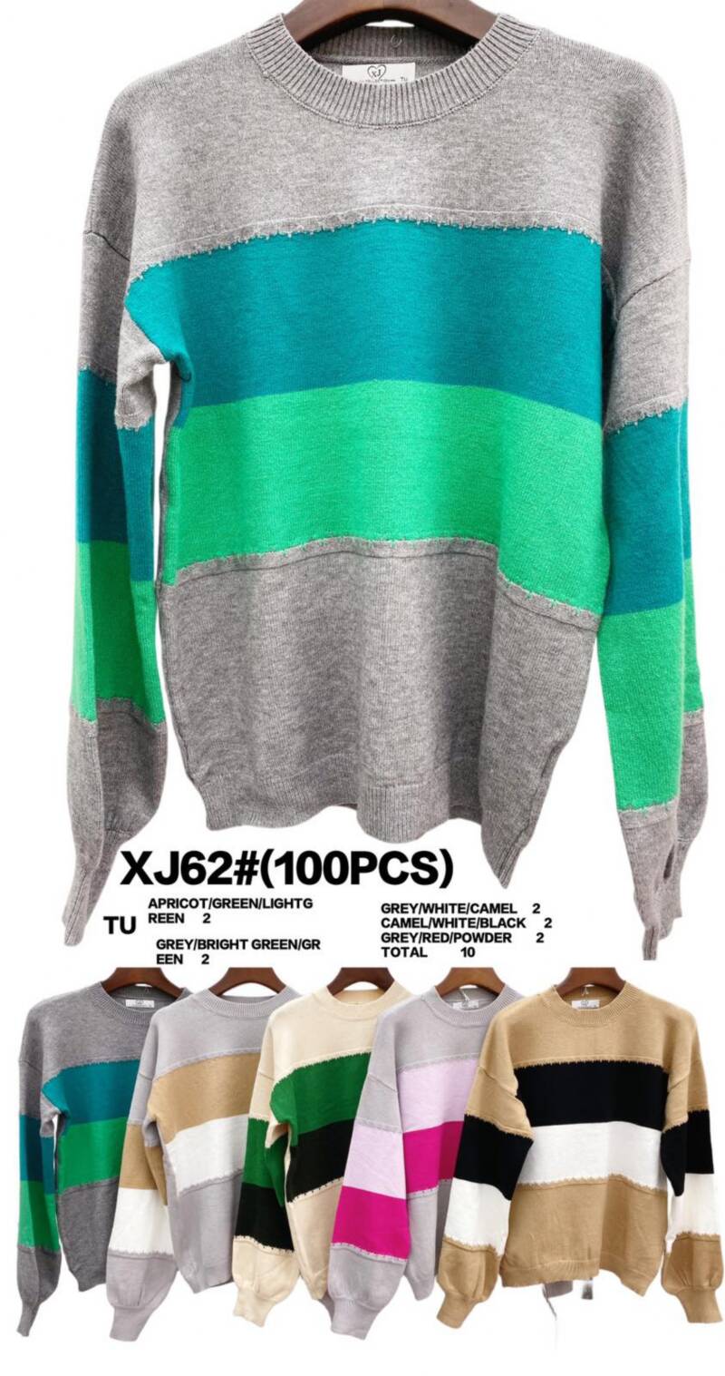 Swetry damskie Roz Standard. Mix kolor Paczka 10szt