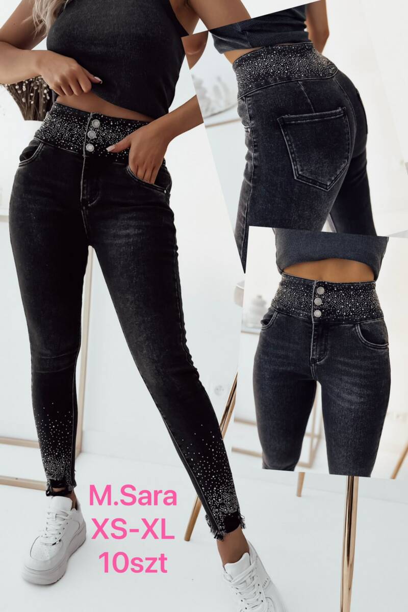 Spodnie  jeansy damska .Roz XS-XL. 1 Kolor . Paszka 10szt