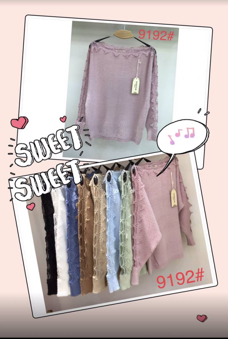 Swetry  damskie Roz Standard. Mix kolor Paczka 12szt