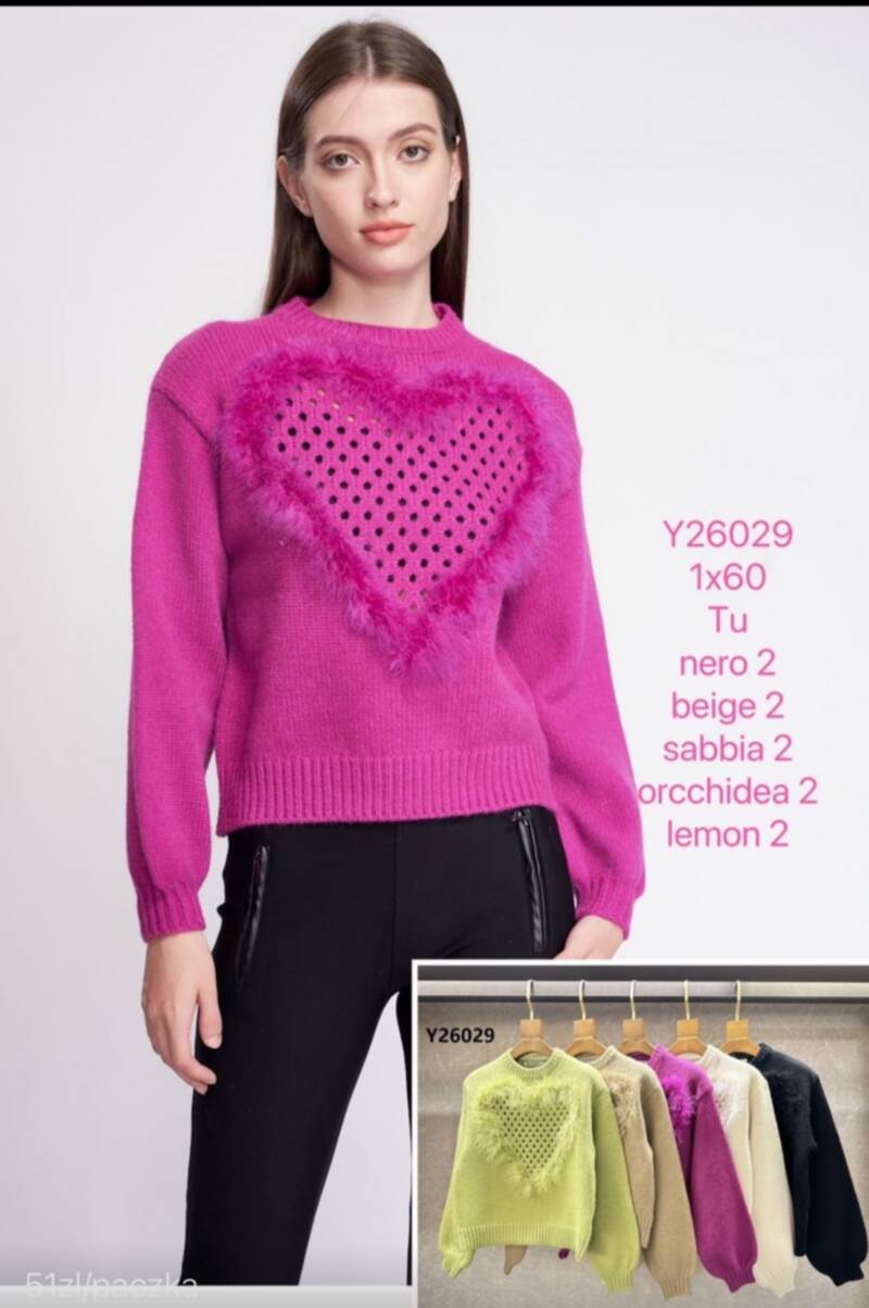  Swetry damska (Francja produkt) Roz Standard Mix kolor, Paszka 5szt
