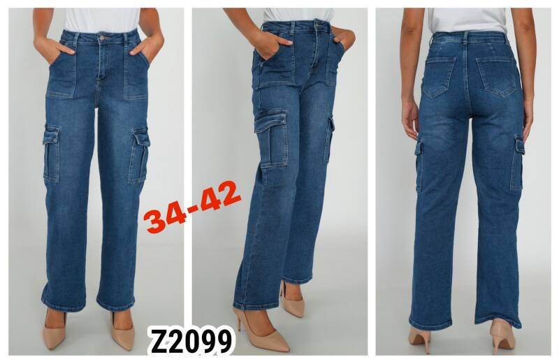 Spodnie  jeansy damska .Roz 34-42. 1 Kolor . Paszka 10szt