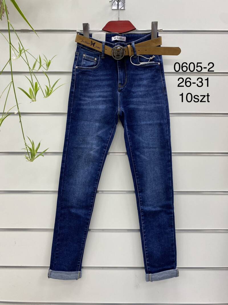 Spodnie damska Jeans . Roz 26-31. 1 Kolor . Paszka 10szt.