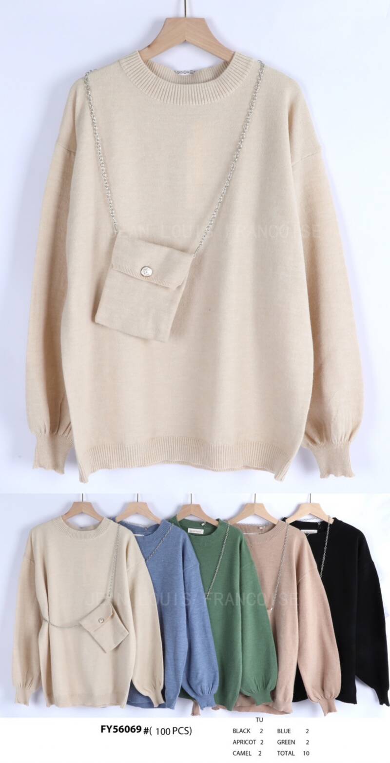 Swetry  damska (Francja produkt) Roz Standard. Mix kolor, Paszka 10szt