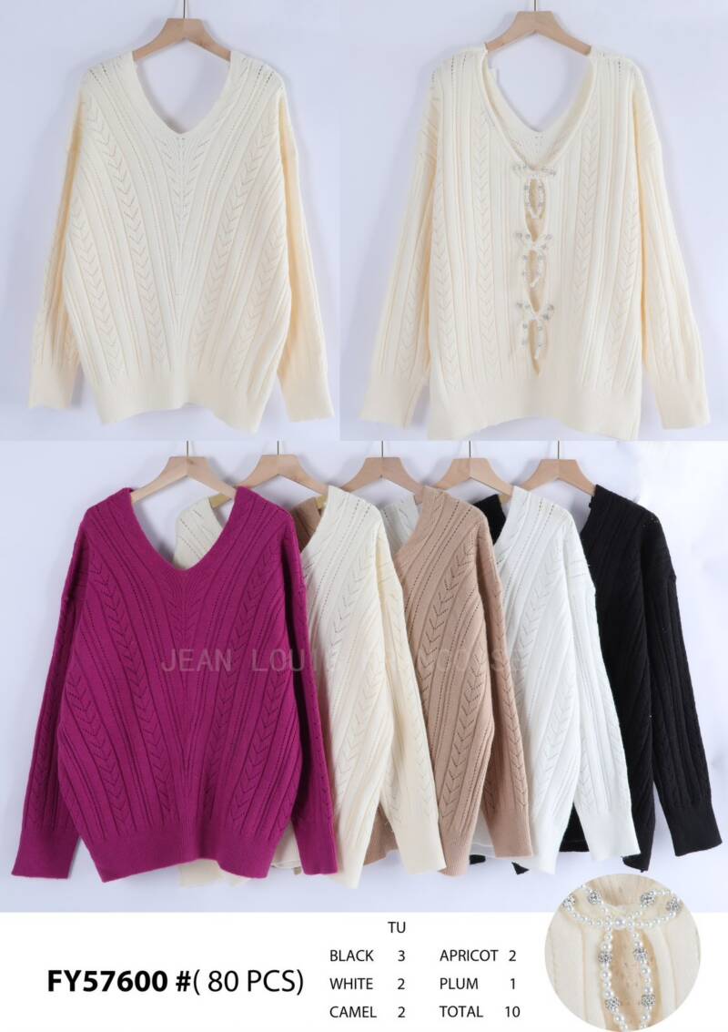  Swetry damska (Francja produkt) Roz Standard Mix kolor, Paszka 10szt