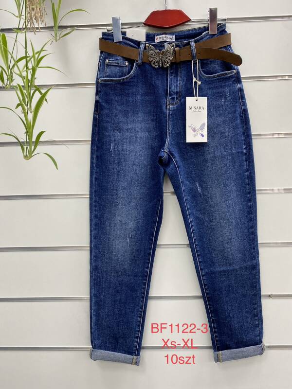 Spodnie damska jeansy .Roz XS-XL . Paszka 10szt . 1 kolor.