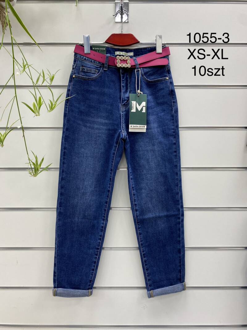 Spodnie damska Jeans . Roz XS-XL. 1 Kolor . Paszka 10szt.
