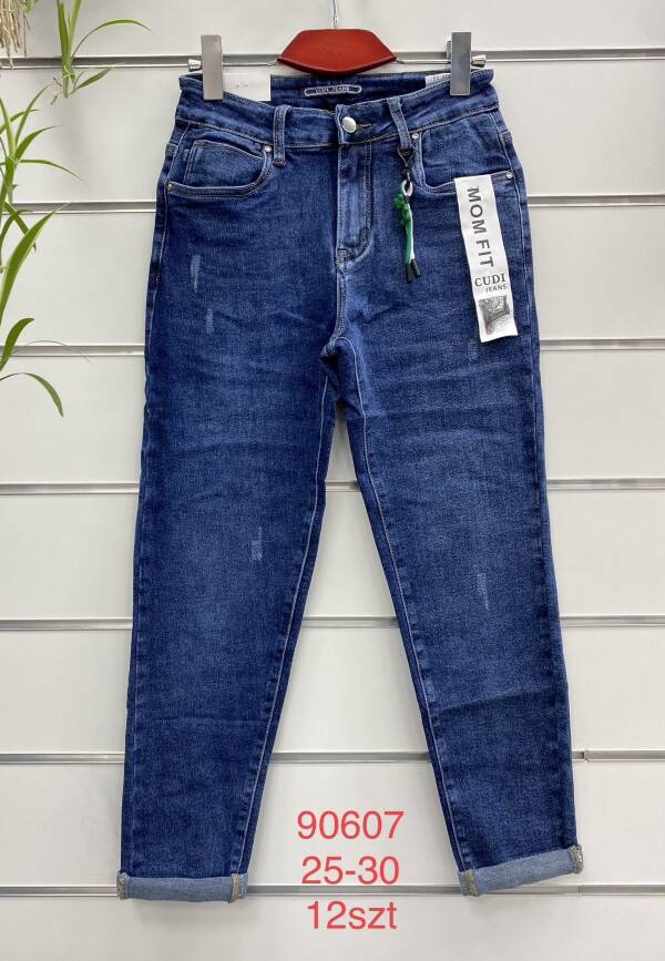 Spodnie damska jeansy .Roz 25-30 . Paszka 12szt . 1 kolor.