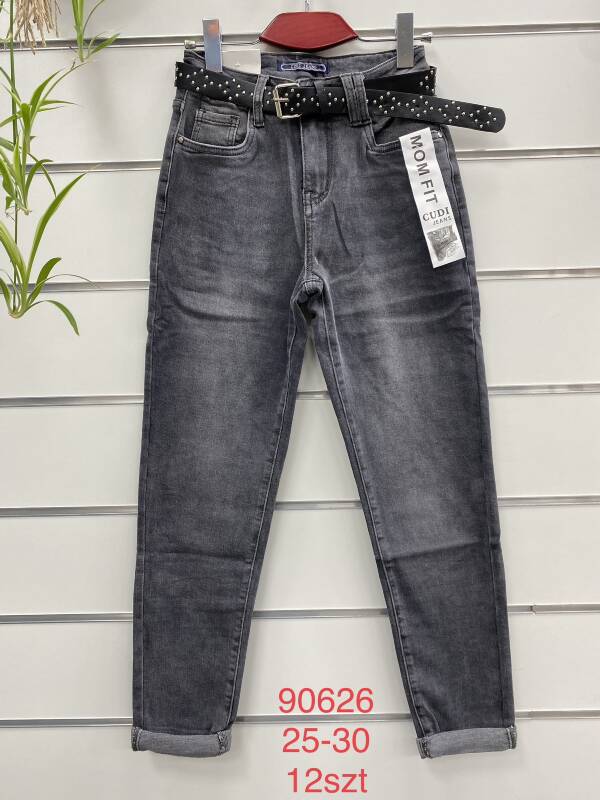 Spodnie damska jeansy .Roz 25-30 . Paszka 12szt . 1 kolor.
