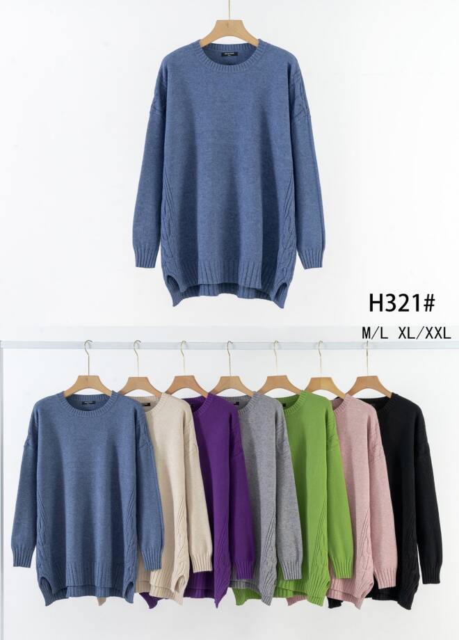 Sweter damski Roz M/L-XL/2XL, Mix Kolor Paczka 12 szt