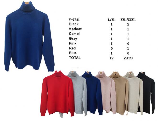 Sweter damski Roz L-3XL, Mix Kolor Paczka 12 szt