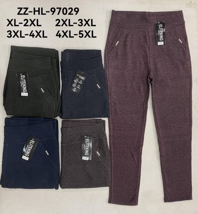 Spodnie damskie Roz XL-5XL, 1 kolor Paczka 12 szt
