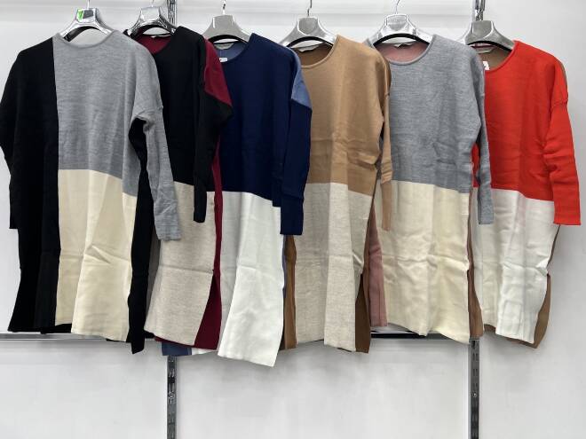  Sweter Sukienki damskie (Turecki produkt) Roz Standard, Mix Kolor, Paszka 6 szt