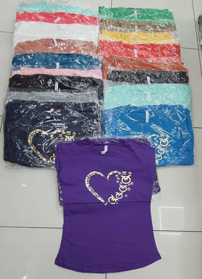Bluzka damska .Roz M-XL . Mix kolor Paczka 12 szt