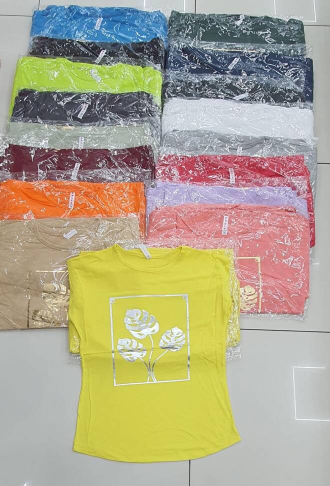 Bluzka damska .Roz M-XL . Mix kolor Paczka 12 szt