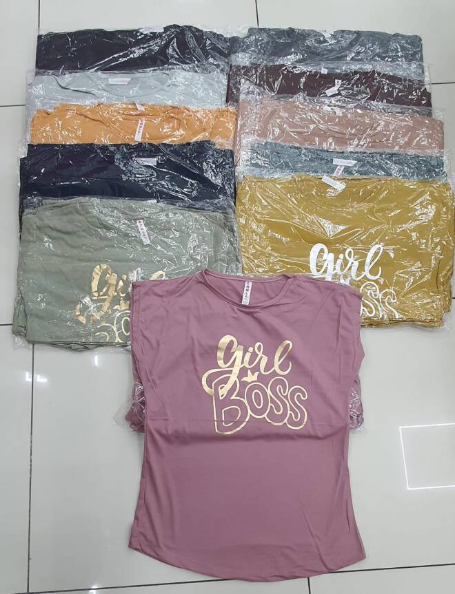 Bluzka damska .Roz M-XL . Mix kolor Paczka 12 szt