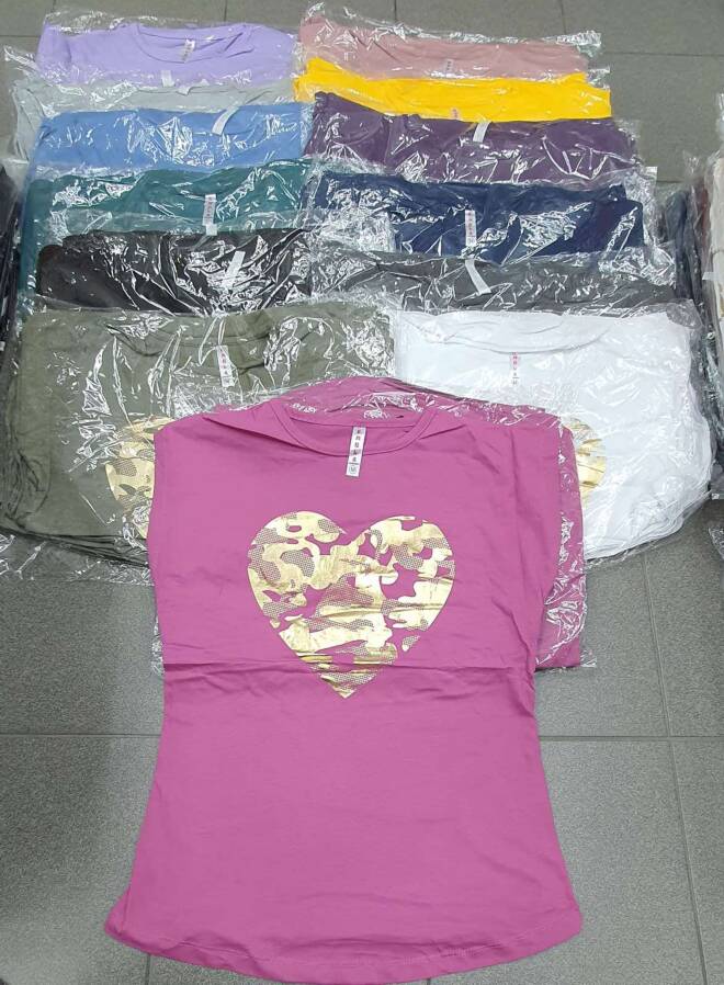 Bluzka damska .Roz M-XL . Mix kolor Paczka 12 szt