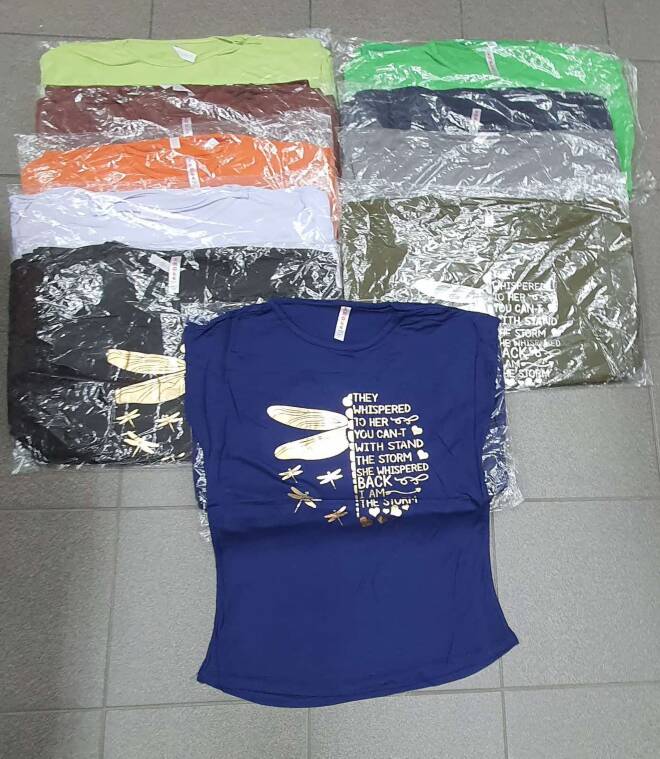 Bluzka damska .Roz M-XL . Mix kolor Paczka 12 szt