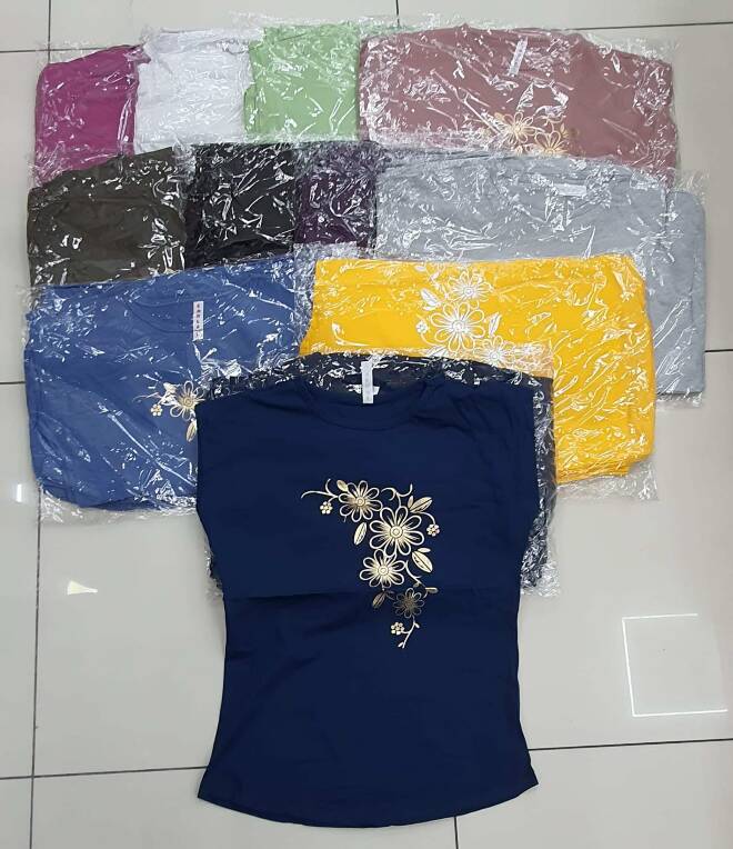 Bluzka damska .Roz M-XL . Mix kolor Paczka 12 szt