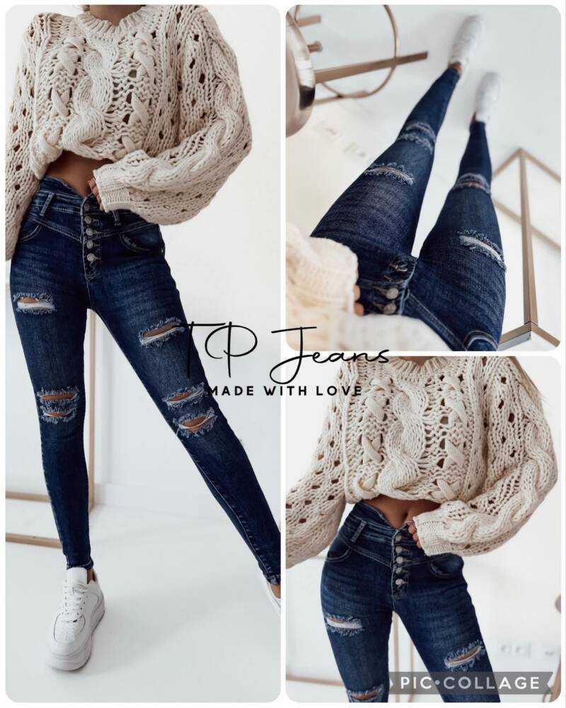 Spodnie  damskie Jeans. Roz 34-42, 1 kolor Paczka 10 szt