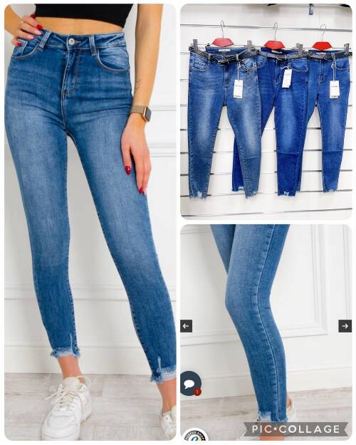 Spodnie damska jeans Roz 29-38, 1 Kolor Paszka 10 szt