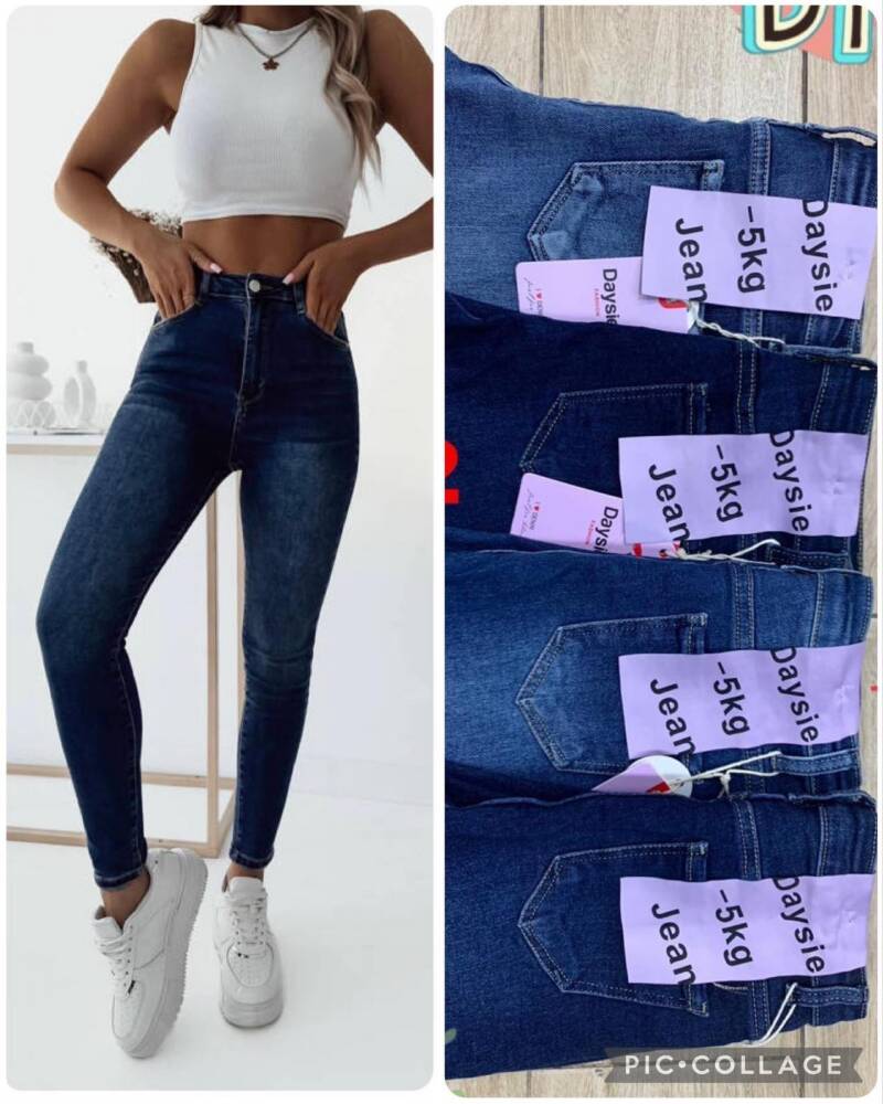 Spodnie  damskie Jeans. Roz 34-42, 1 kolor Paczka 10 szt