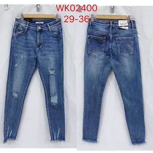 Spodnie damska jeans Roz 29-36, 1 Kolor Paszka 12 szt