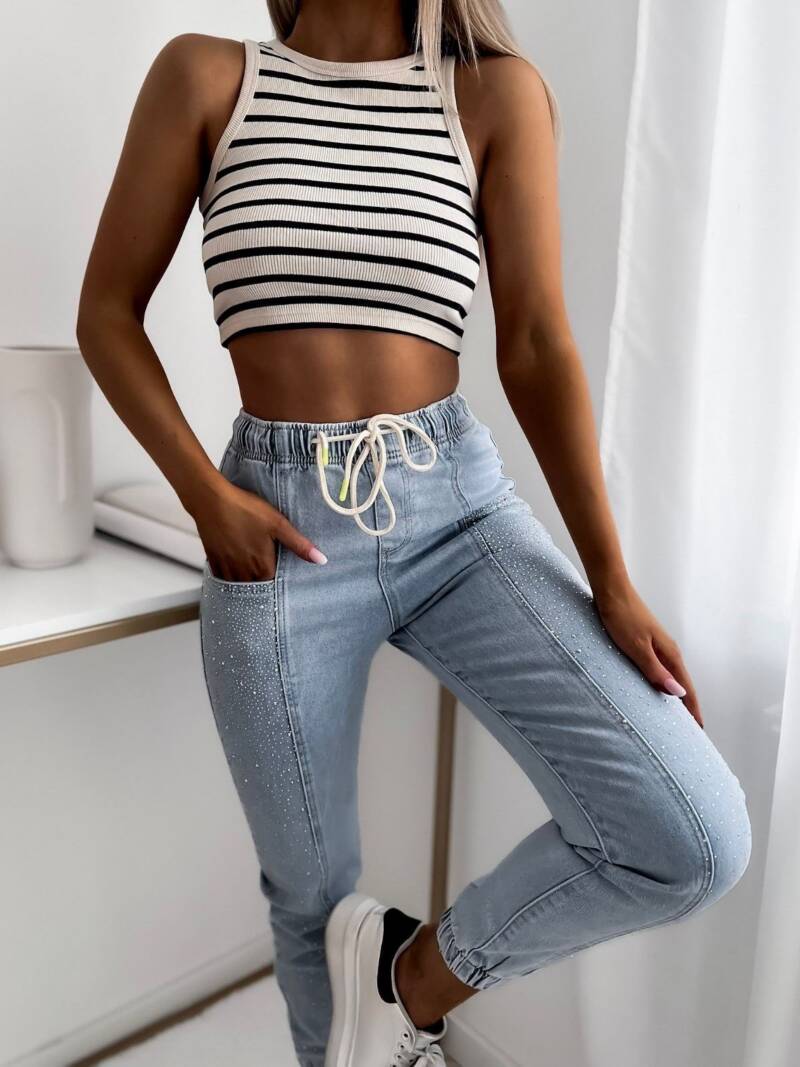 Spodnie  damskie Jeans. Roz 34-42, 1 kolor Paczka 10 szt