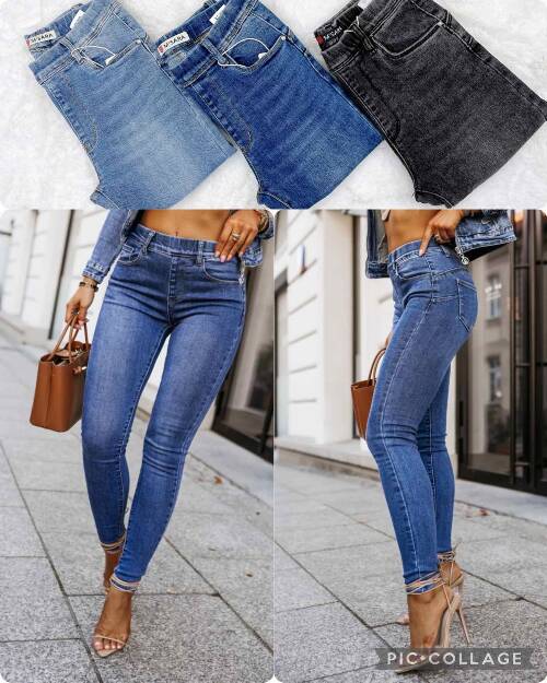 Spodnie damska jeans Roz 28-33, 1 Kolor Paszka 10 szt