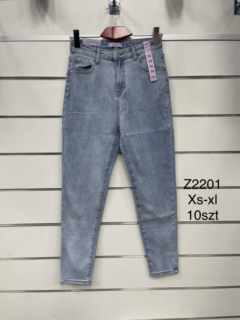 Spodnie damska jeans . Roz XS-XL . 1 kolor. Paszka 10szt.  