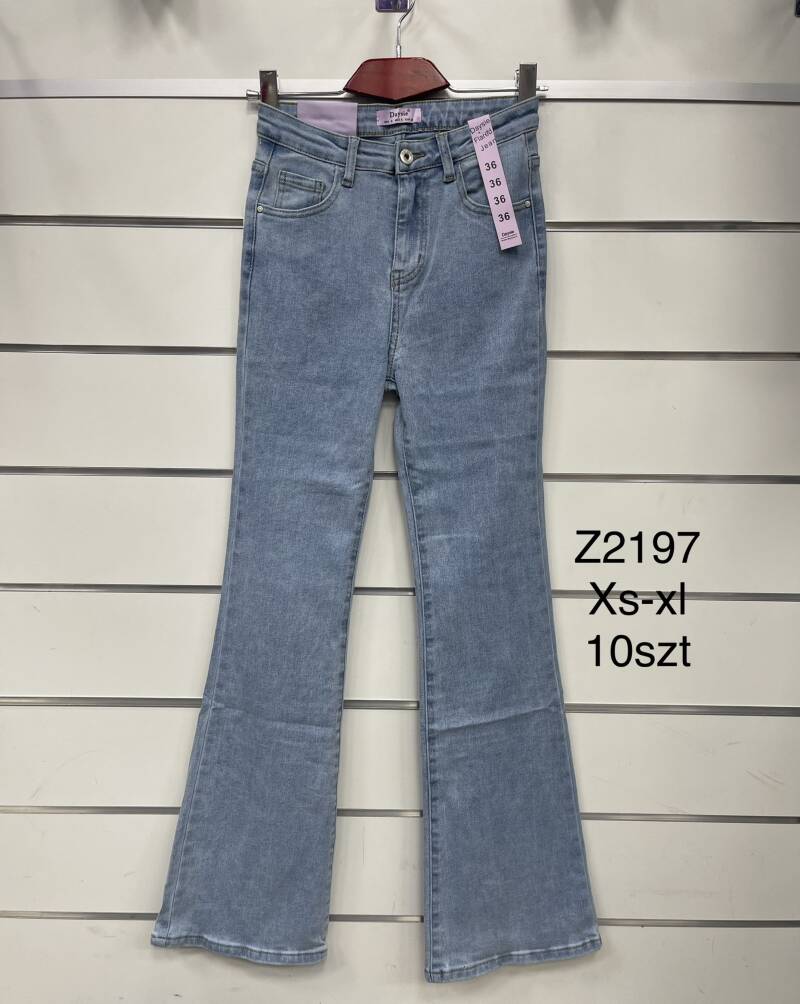 Spodnie damska jeans . Roz XS-XL . 1 kolor. Paszka 10szt.  