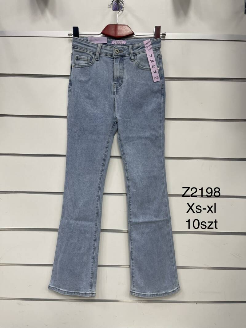 Spodnie damska jeans . Roz XS-XL . 1 kolor. Paszka 10szt.  