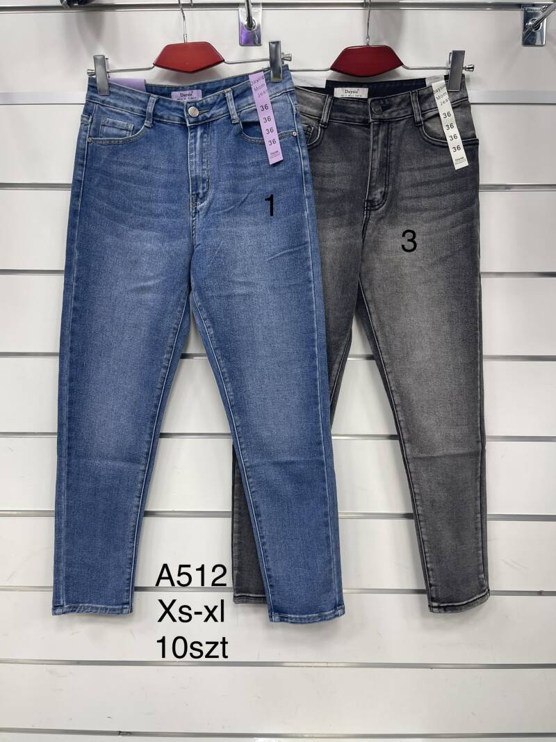 Spodnie damska jeans . Roz XS-XL . 1 kolor. Paszka 10szt.  