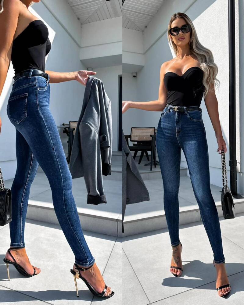 Spodnie  damskie Jeans. Roz 34-42, 1 kolor Paczka 10 szt