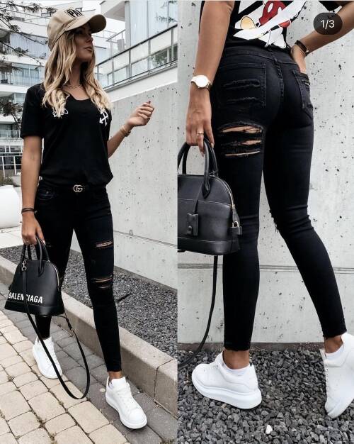 Spodnie damska jeans Roz XS-XL, 1 Kolor Paszka 12 szt