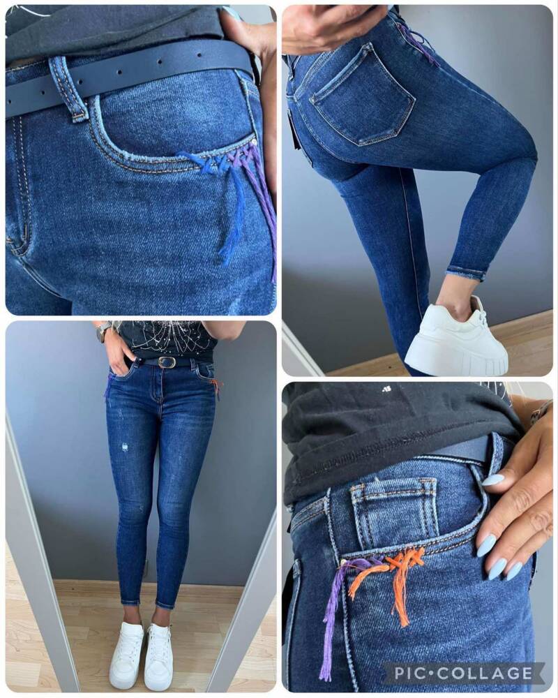 Spodnie  damskie Jeans. Roz 34-42, 1 kolor Paczka 10 szt