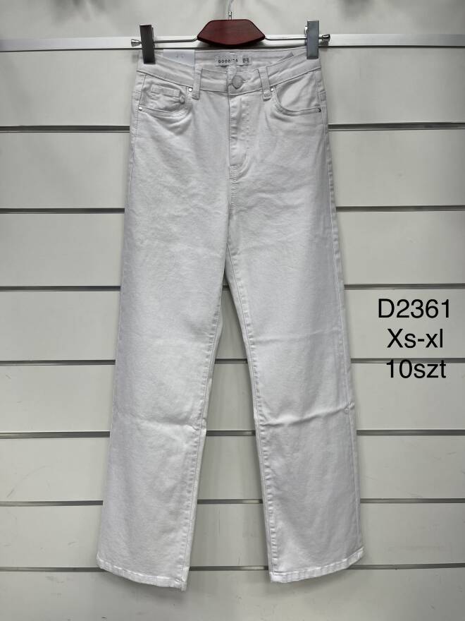 Spodnie damskie Jeans. Roz XS-XL.1 kolor Paczka 10 szt