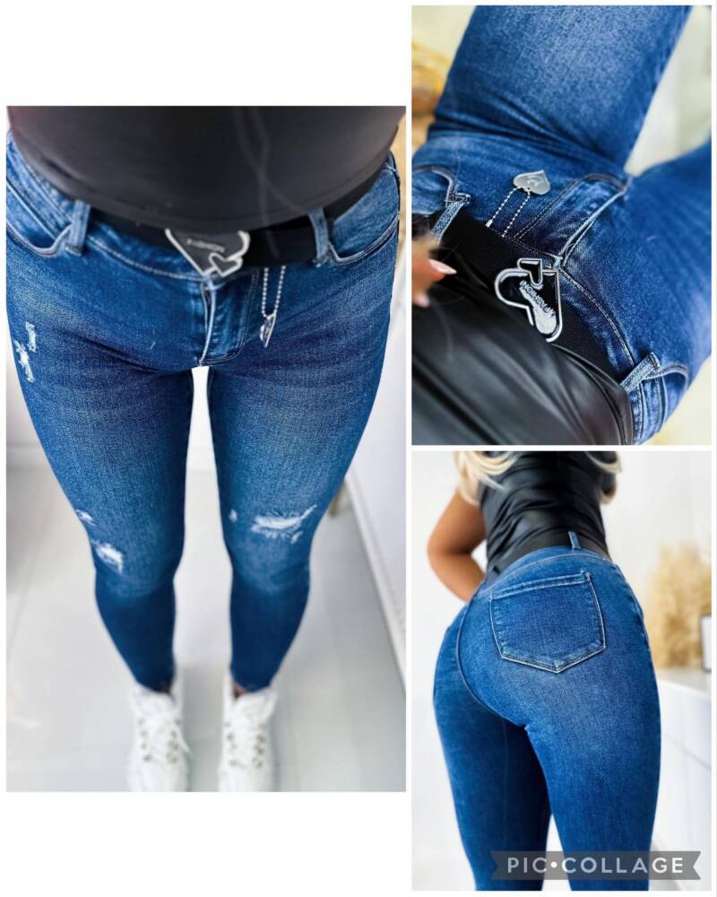 Spodnie  damskie Jeans. Roz 34-42, 1 kolor Paczka 10 szt