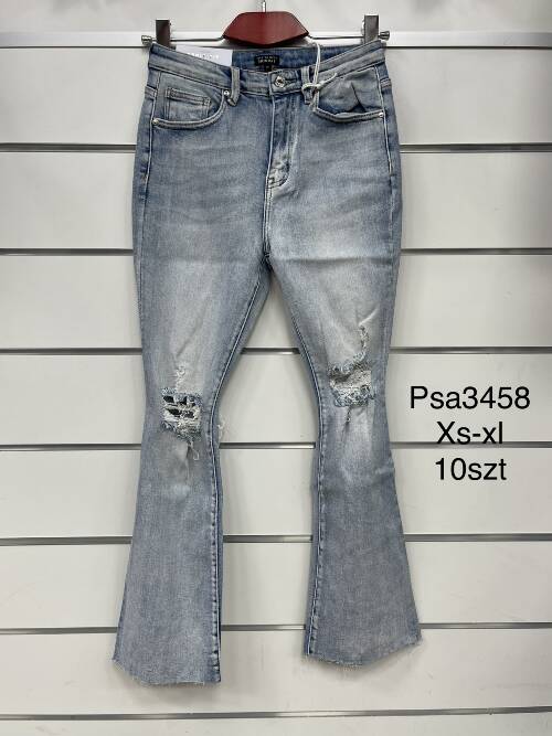 Spodnie damska jeans . Roz XS-XL. 1 kolor. Paszka 10szt.  