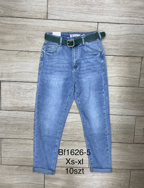 Spodnie damska jeans . Roz XS-XL. 1 kolor. Paszka 10szt.  