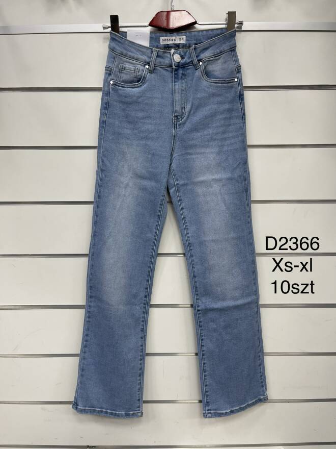 Spodnie damskie Jeans. Roz XS-XL.1 kolor Paczka 10 szt
