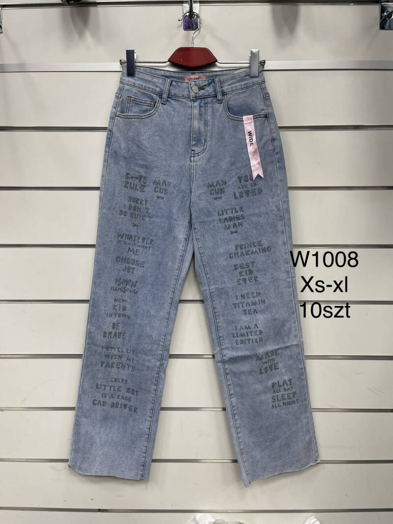 Spodnie damska jeans . Roz XS-XL . 1 kolor. Paszka 10szt.  