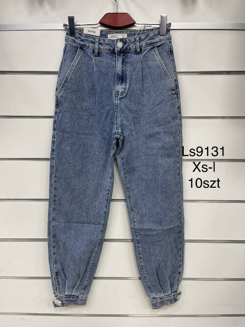 Spodnie damska jeans . Roz XS-XL. 1 kolor. Paszka 10szt.  