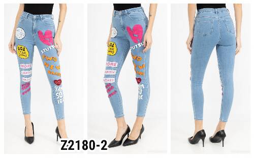 Spodnie damska jeans . Roz XS-XL. 1 kolor. Paszka 10szt.  