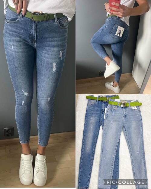 Spodnie damska jeans . Roz XS-XL. 1 kolor. Paszka 10szt.  