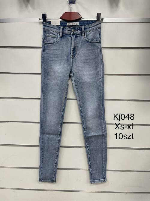 Spodnie damska jeans . Roz XS-XL. 1 kolor. Paszka 10szt.  