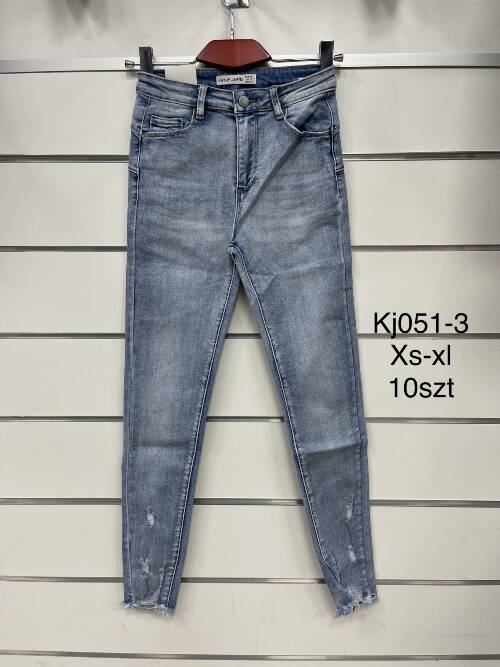 Spodnie damska jeans . Roz XS-XL. 1 kolor. Paszka 10szt.  