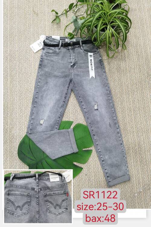 Spodnie damska jeans Roz 25-30, 1 Kolor Paczka 10 szt