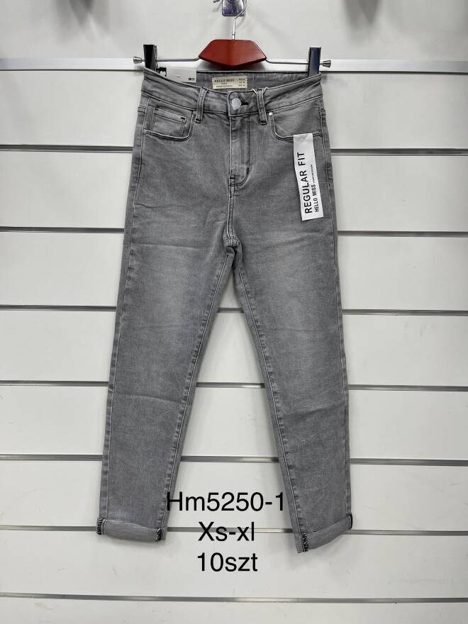 Spodnie damskie Jeans. Roz XS-XL.1 kolor Paczka 10 szt