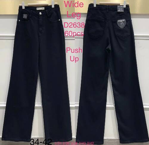 Spodnie damska jeans Roz 34-42, 1 Kolor Paczka 10 szt