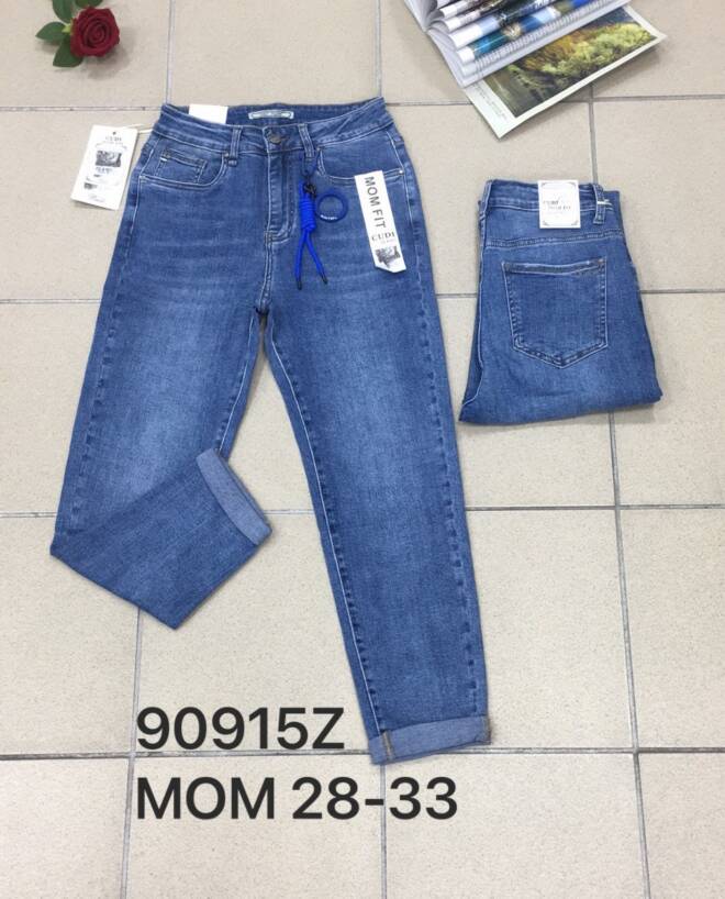 Jeansy Damskie Roz 28-33 1 kolor Paczka 10 szt